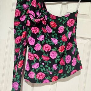 Floral One-Shoulder Top